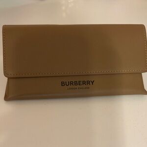 Burberry Brown Leather Sunglasses Case